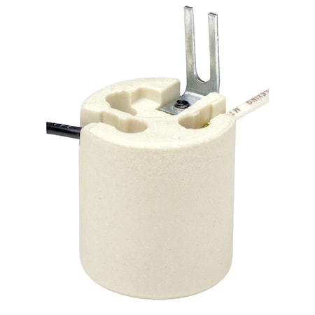 Leviton Keyless Medium Base White Porcelain Lamp Socket 022-08052-001